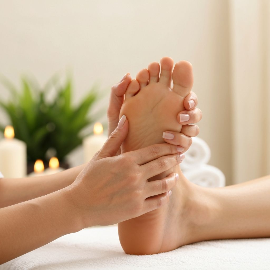 Foot Massage treatment at Seabreeze Coastal